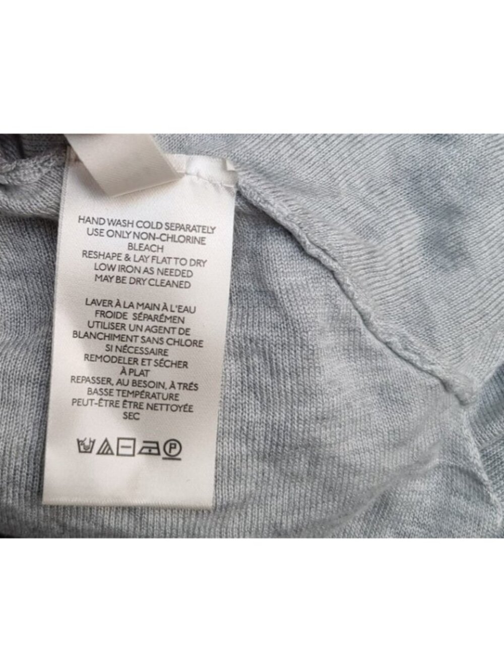 Free People Pleated Tie Front Cardigan LS Sweater S Gray Boho Soft Airy NWOT - Picture 10 of 13